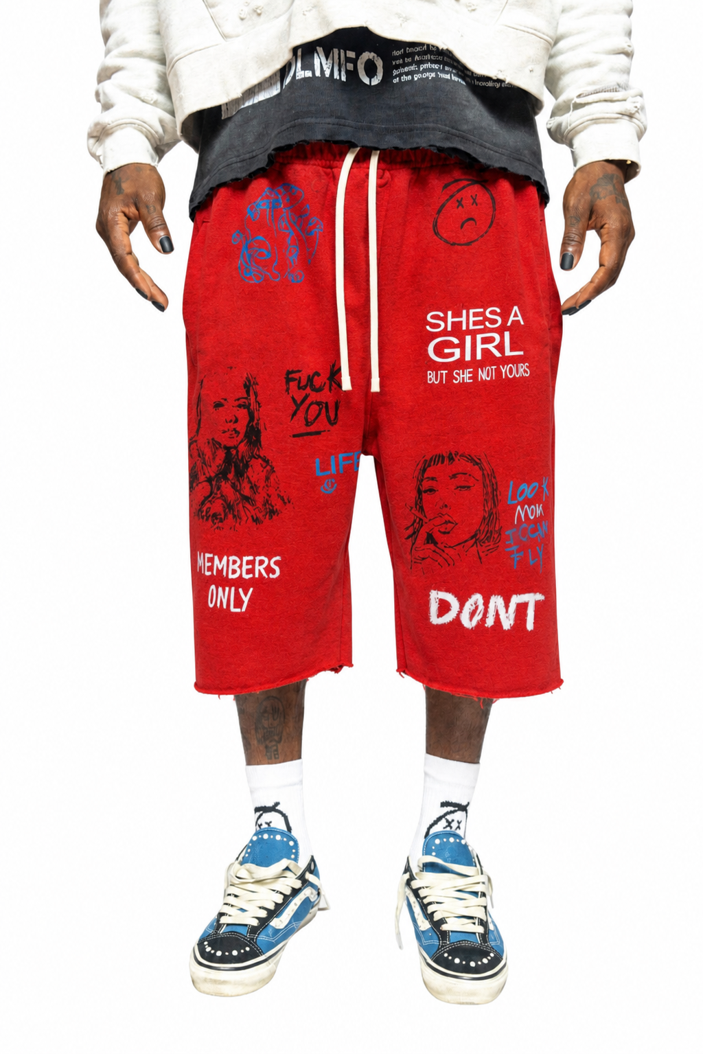 RED TOOTSIE SHORTS – dontletmomfindout
